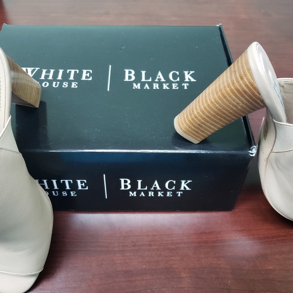 White House Black Market Shoes - White House Black Market Leather Mules